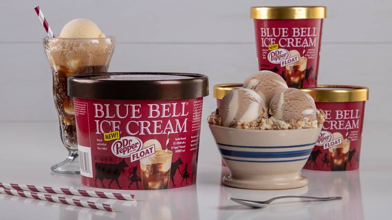 Blue Bell, Dr Pepper team up to create Dr Pepper Float ice cream
